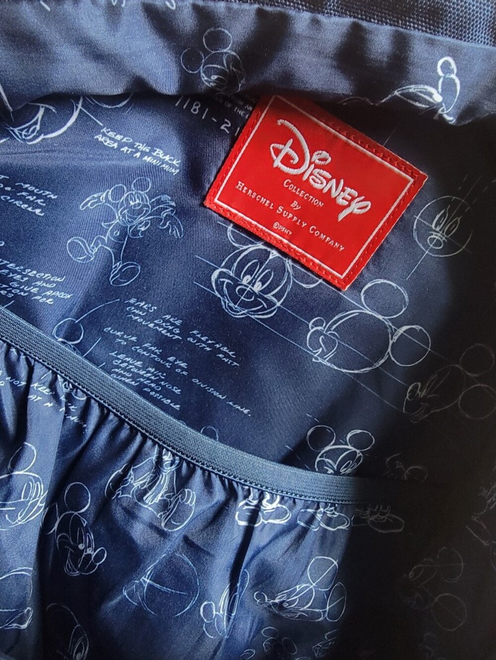 Herschel Supply Co. Navy Mickey Print Backpack - Picture 9 of 10